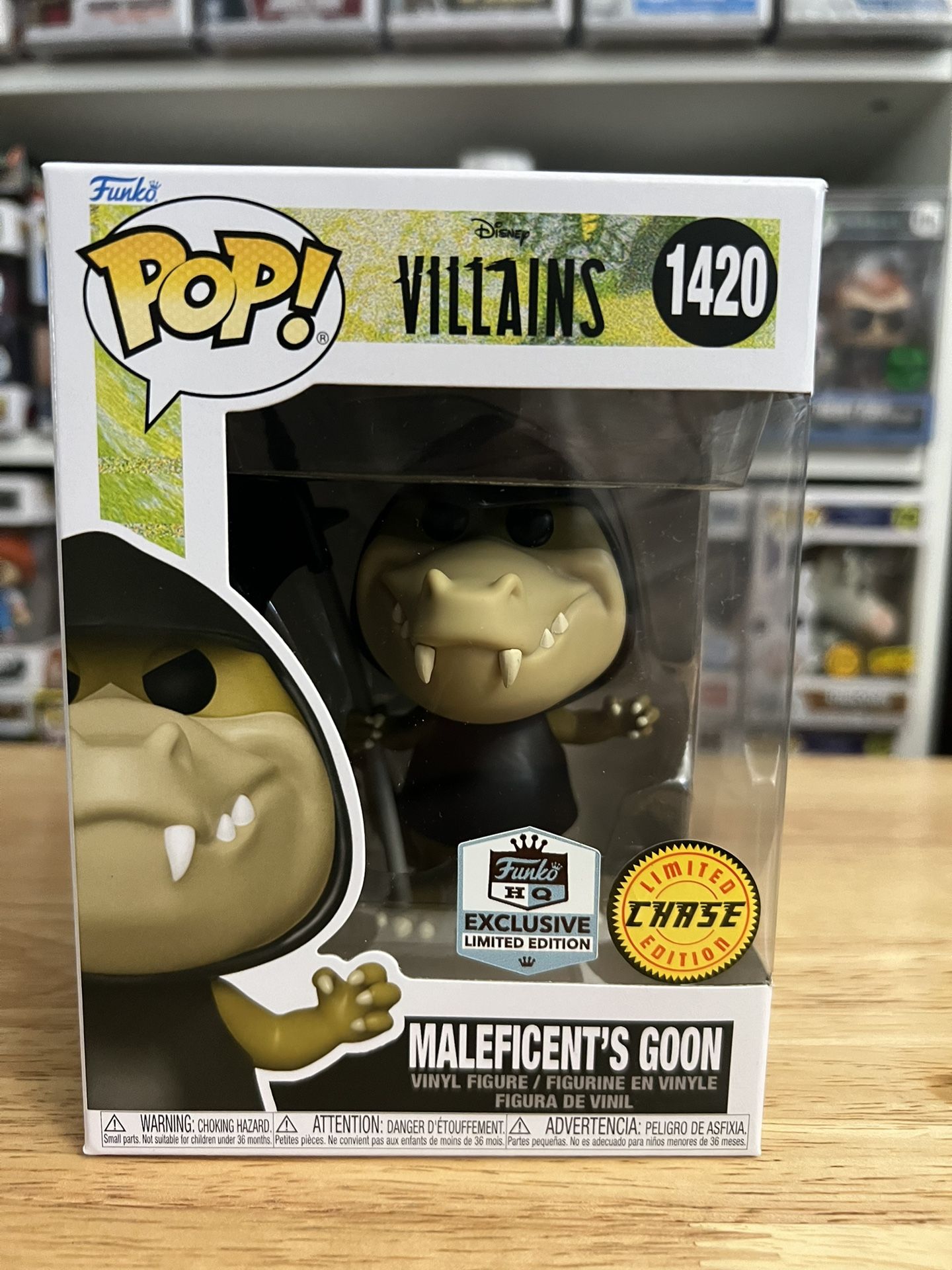 HQ EXCLUSIVE LE CHASE Maleficent's Goon Funko Pops #1420 Disney Sleeping Beauty