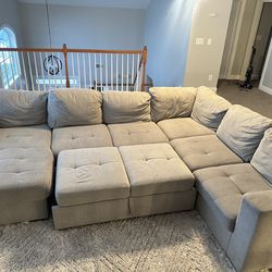 Grey Sectional Couch- $800 or best offer  - Must Go ASAP by 2/7