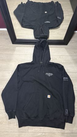Black Carhartt Rain Defender Embroidered Edison Hoodie