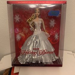 2008 Holiday Barbie Collectible Christmas Doll