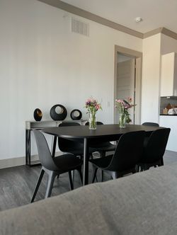 Black Dining Room Table
