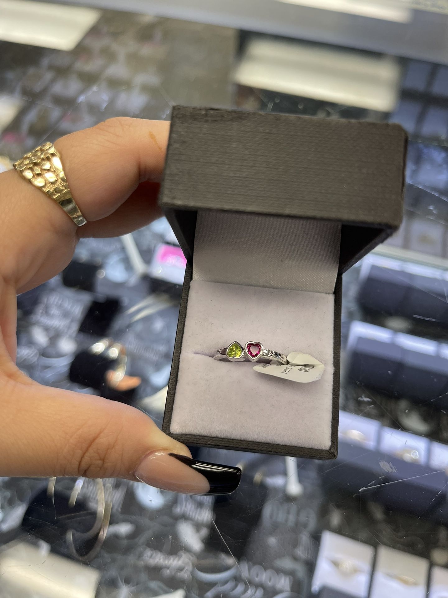 White Gold Heart Ring <3