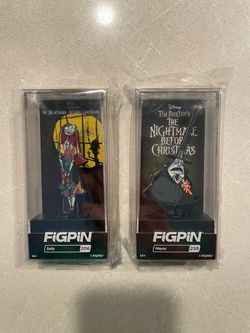 Nightmare Before Christmas FiGPiN Exclusive Set *MINT LOCKED* LE2000 Sally Mayor 206 258 Tim Burton NBC Disney