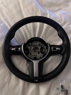 BMW F10 Msport oem steering wheel in black leather