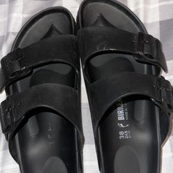 Black Rubber Birkenstocks 