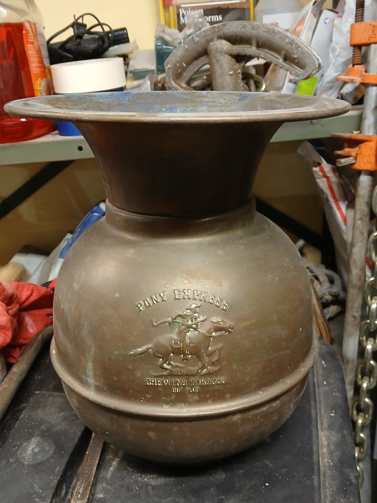 Pony Express Spitoon