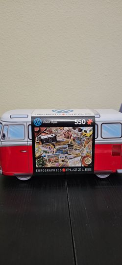 550 piece jigsaw puzzle with vw container