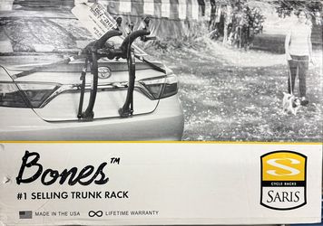 SARIS BONES 805BL 2-BIKE TRUNK RACK Used Pick Up Only