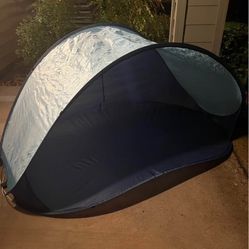Easy Set Up Big Blue Beach Tent ⛺️ Great For Kids Perfect Condition 