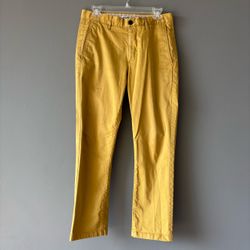 Acne Studios Men's Chino Pants Size 46 Yellow Mustard 30x27