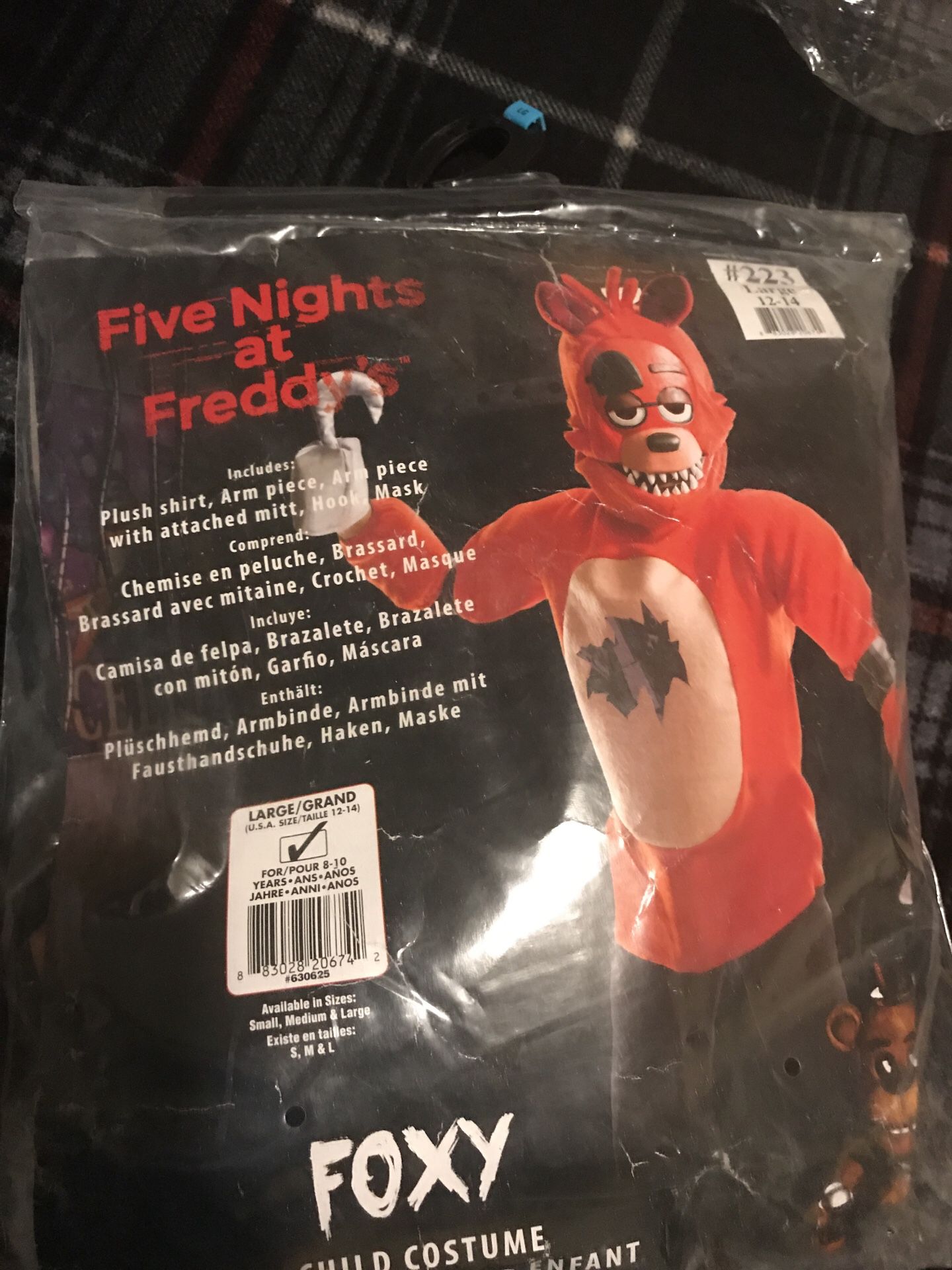 Kid's Five Nights at Freddy's Foxy Costume - Medium