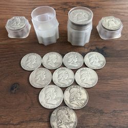 Half dollar Coins Roll (20). Mixed. 90% Silver