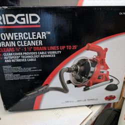 Ridgid Power Clear Drain Cleaner New In Box.