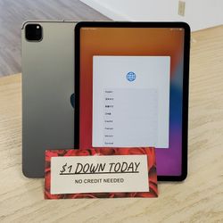 Apple IPad Pro 11in 2nd Gen LTE - $5 DOWN TODAY, NO CREDIT NEEDED