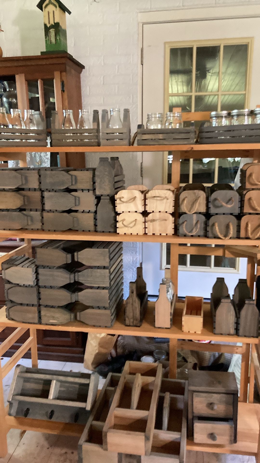 Decorative Crates, Trays, Shelves, Organizers and More!