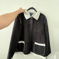 Black And White XL Warm Jacket