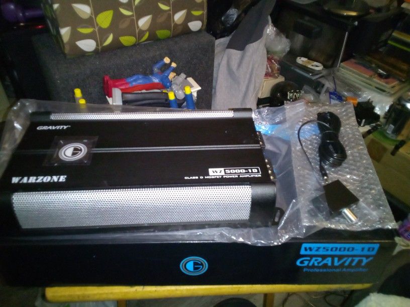 Brand New Gravity Warzone Mono Block Class D Power Amplifier WZ5000-1.D Professional Amplifier 1 Ohm's Stable 