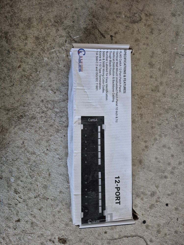 Cat6A N300 12 Port Horizontal Patch Panel