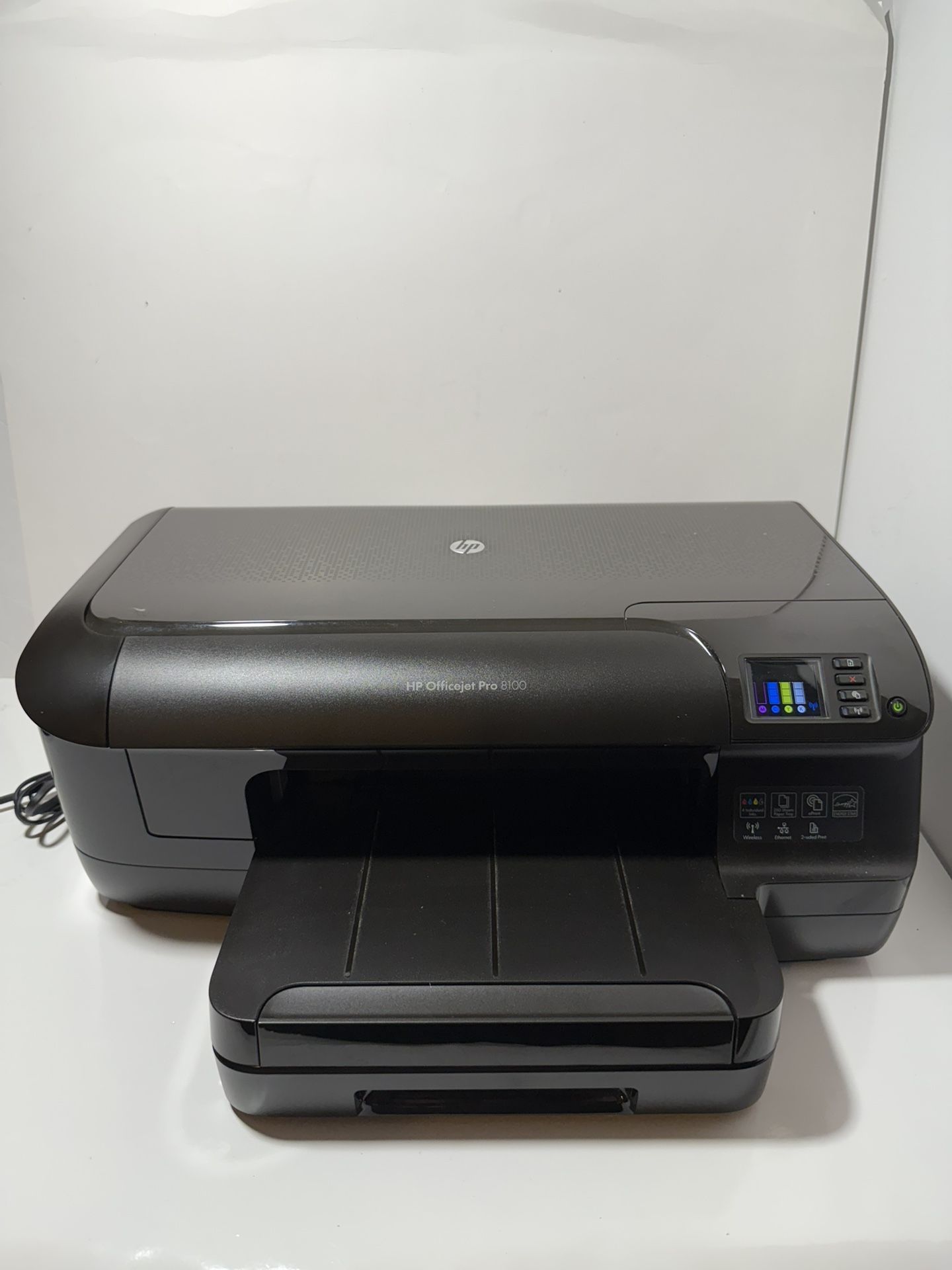 HP Officejet Pro 8100 Wireless Inkjet Printer – TESTED – Power Cord Included
