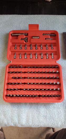 NEIKO 10048A Security Bit Set 100-Piece Cr-V Steel 1/4-inch Adapters Phillips
