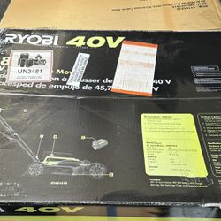 Brand New In The Box Ryobi 40V Lawn Mower Batter Included