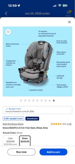 Frack car seat
