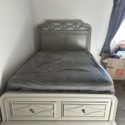full size bed frame and mattress if wanted 