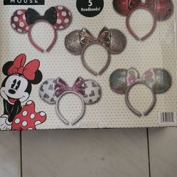 New  5 Mickey Mouse Headbands