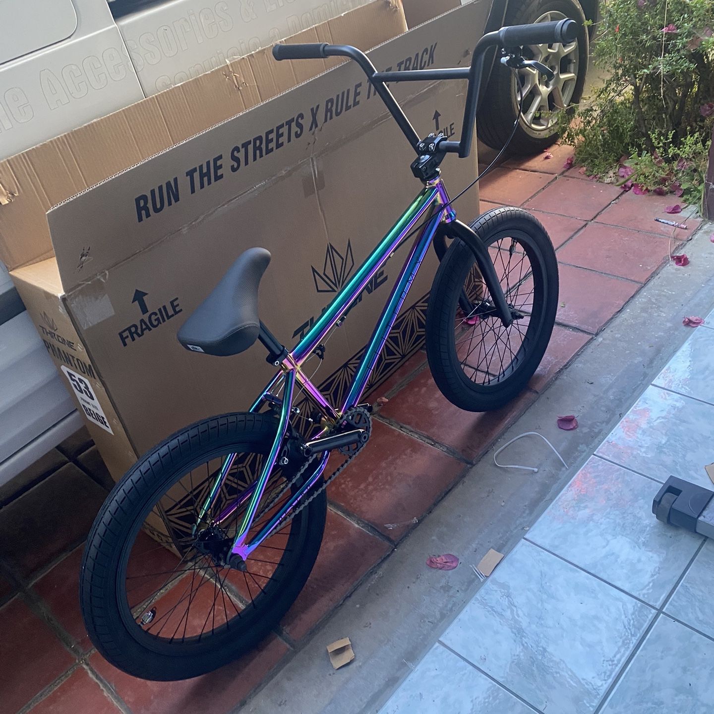 Neon chrome bmx afterburner bike