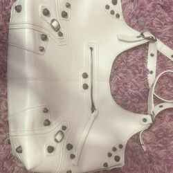  Balenciaga white purse/handbag