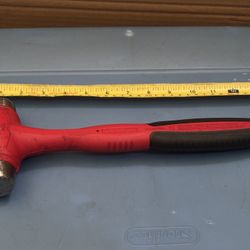 Snap-on Tools 24 oz Ball Peen Soft Grip Dead Blow Hammer (Red)