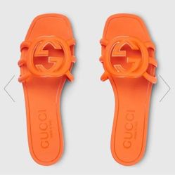 Bright Orange Logo Slides