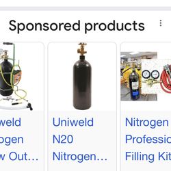 New Nitrogen Tank And Regulator