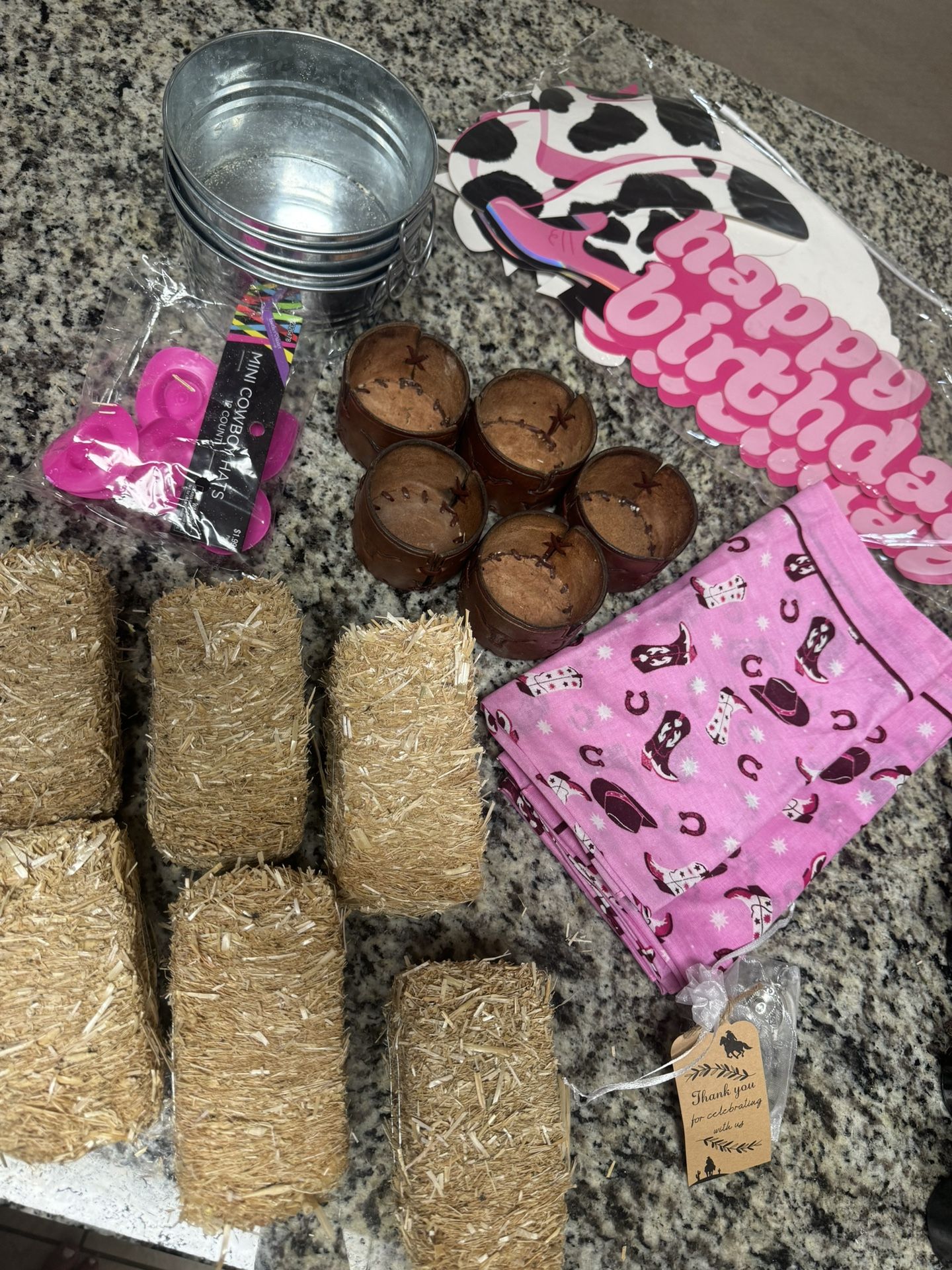 Pink Cowboy Party Decor