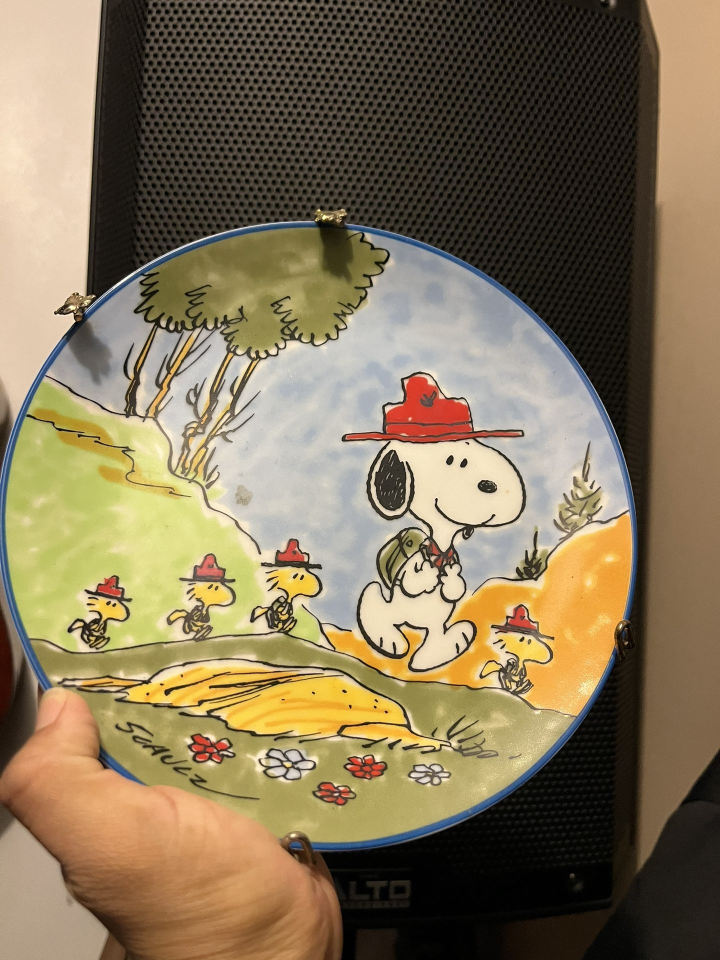 Snoopy Baseball Plate - Shop