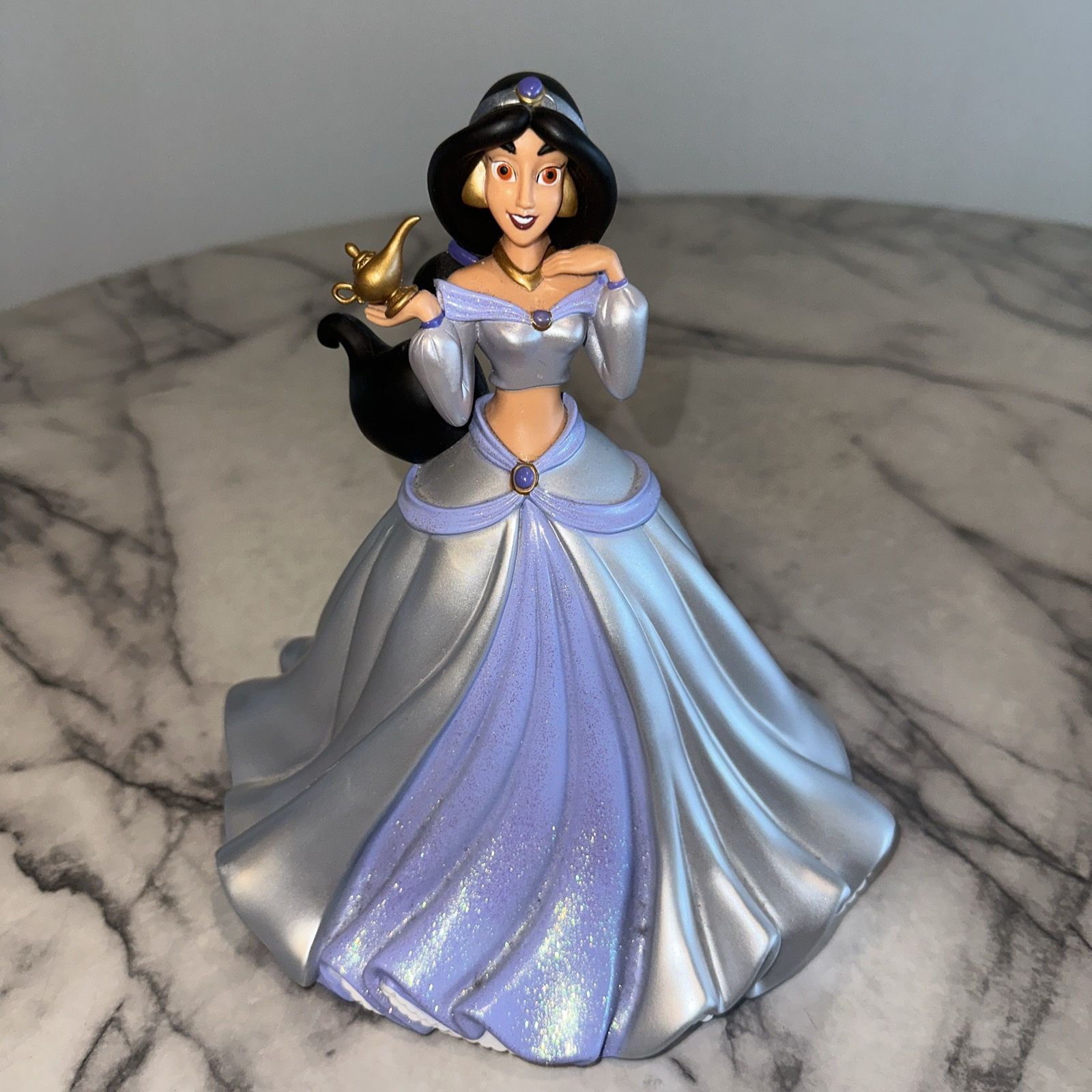 Disney PRINCESS JASMINE Aladdin Large Figurine Bank 9.5" Toy Genie Lamp