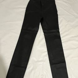 LEATHER LOOKING PANTS 