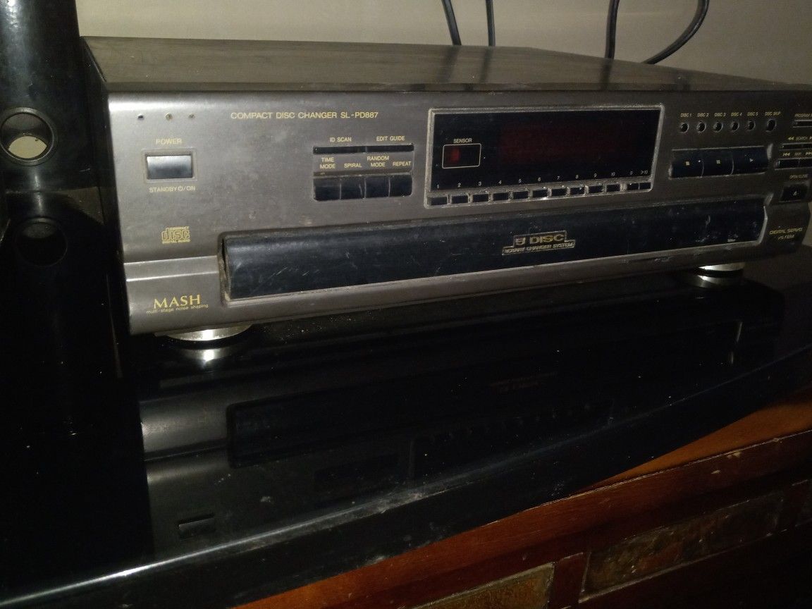 Vintage Mash CD Changer SL-PD887 5 Disc Changer
