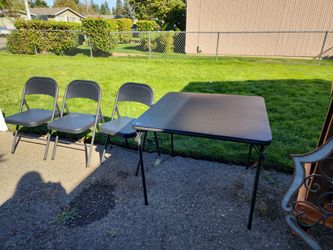Table and chairs