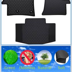 Car Floor Mats Custom Fit for 2015-2019 Ford Transit 150/250/350 Black Rubber Auto Liner Mats All Weather Protection Odorless(No Transit Connect)
