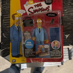 Simpsons All Star Voices 1 Herb Powell Playmates Action Figure