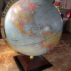 Beautiful 12-inch globe, raised relief, over 4,000 place names 🌎🌍🌏