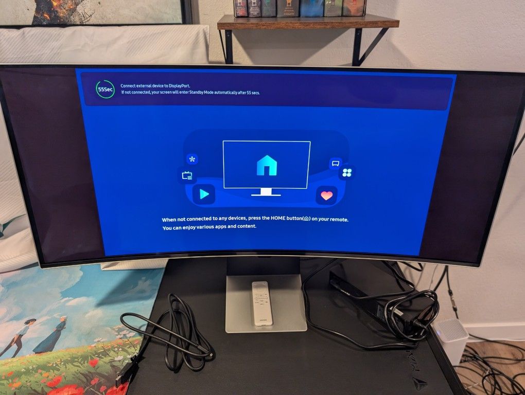 SAMSUNG 34" Odyssey G85SB Series QD-OLED Ultra WQHD Curved Gaming Monitor