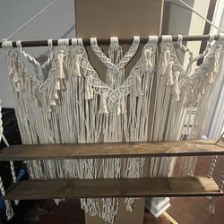 Handmade Macrame Shelves