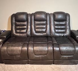 Ashley Game Zone 3-Seater Power Reclining Sofa