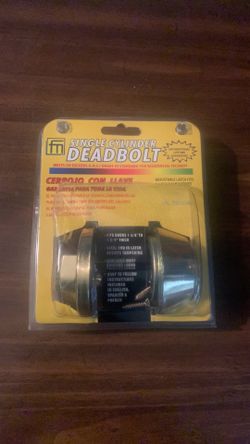 Single cylinder deadbolt lock
