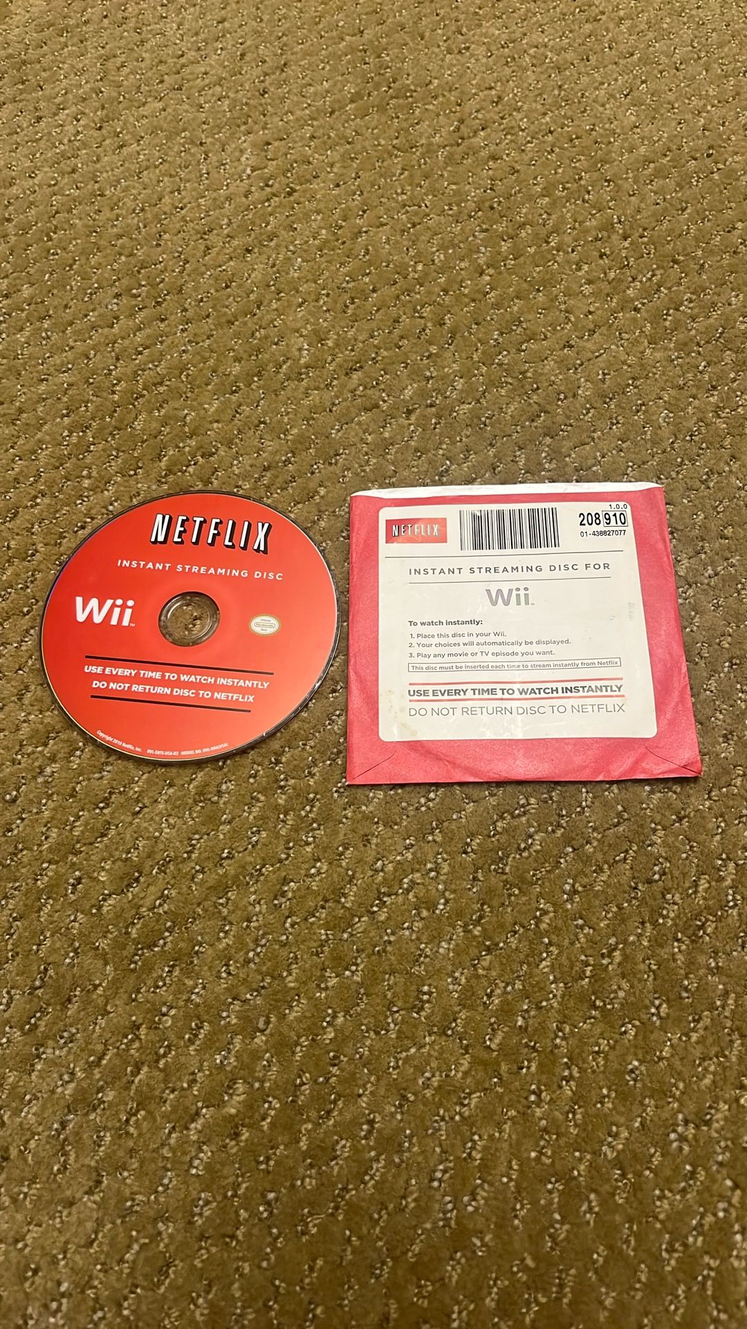 Wii Instant Netflix Streaming Disc