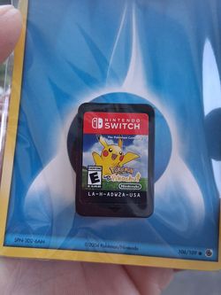 Nintendo switch Pokémon let's go Pikachu video game