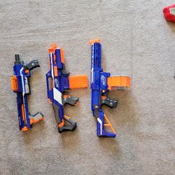 3 Elite Nerf Guns