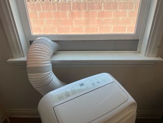 White Portable Air Conditioner with Exhaust Hose